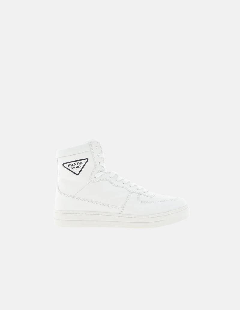 Sneakers Prada Ankle Leather Vitello Soft White