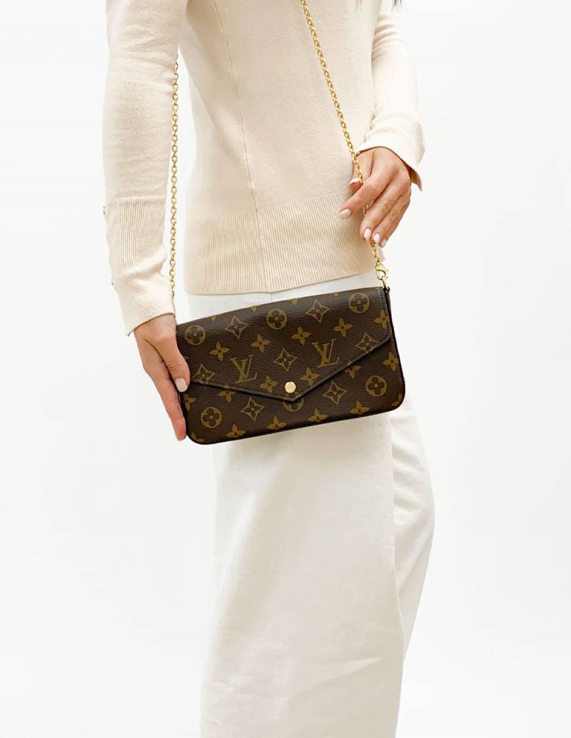 Bolsa Louis Vuitton Pochette Félicie Monograma - Inffino, Brechó de Luxo  Online