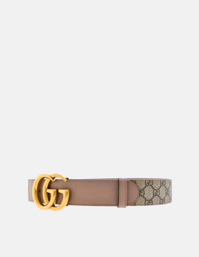 Gucci GG Supreme belt with Double G buckle | EB