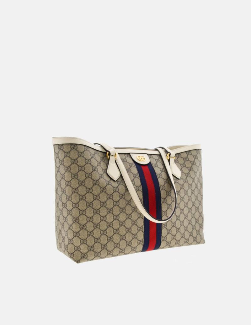 Gucci Medium GG Star Embossed Tote Bag - Black