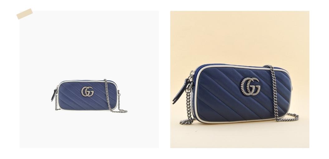 Gucci Marmont Mini Navy Blue Bag Outlet